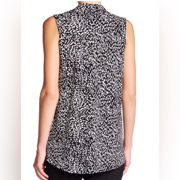 Vince Camuto Black and White Sleeveless Women's Top - Picture 6 of 7